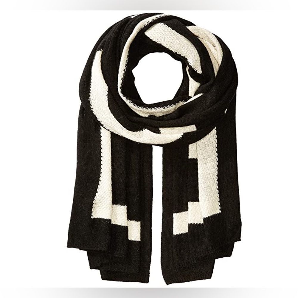 Polo Ralph Lauren Throwback Polo Scarf (Black/Cream) Scarves